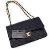 Chanel Classic Double Flap Bag Medium Lammleder Dunkelblau GHW 24k