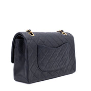 Chanel Classic Double Flap Medium Lammleder Dunkelblau GHW 24k