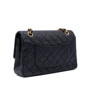 Chanel Classic Double Flap Bag Medium Lammleder Dunkelblau GHW 24k