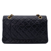 Chanel Classic Double Flap Bag Medium Lammleder Dunkelblau GHW 24k