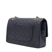 Chanel Classic Double Flap Medium Lammleder Dunkelblau GHW 24k