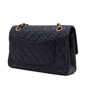 Chanel Classic Double Flap Bag Medium Lammleder Dunkelblau GHW 24k