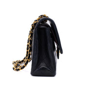 Chanel Classic Double Flap Bag Medium Lammleder Dunkelblau GHW 24k