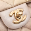 Chanel Classic Double Flap 22C Medium Goatskin Iridescent Beige Gold Cloudy Metallic Ombre GHW Matt