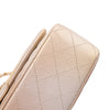 Chanel Classic Double Flap 22C Medium Goatskin Iridescent Beige Gold Cloudy Metallic Ombre GHW Matt