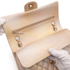 Chanel Classic Double Flap 22C Medium Goatskin Iridescent Beige Gold Cloudy Metallic Ombre GHW Matt