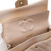 Chanel Classic Double Flap 22C Medium Goatskin Iridescent Beige Gold Cloudy Metallic Ombre GHW Matt