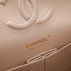 Chanel Classic Double Flap 22C Medium Goatskin Iridescent Beige Gold Cloudy Metallic Ombre GHW Matt