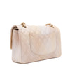 Chanel Classic Double Flap 22C Medium Goatskin Iridescent Beige Gold Cloudy Metallic Ombre GHW Matt