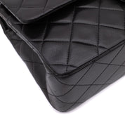 Chanel Classic Double Flap Bag Medium Lammleder Schwarz GHW 24k