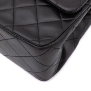 Chanel Classic Double Flap Bag Medium Lammleder Schwarz GHW 24k