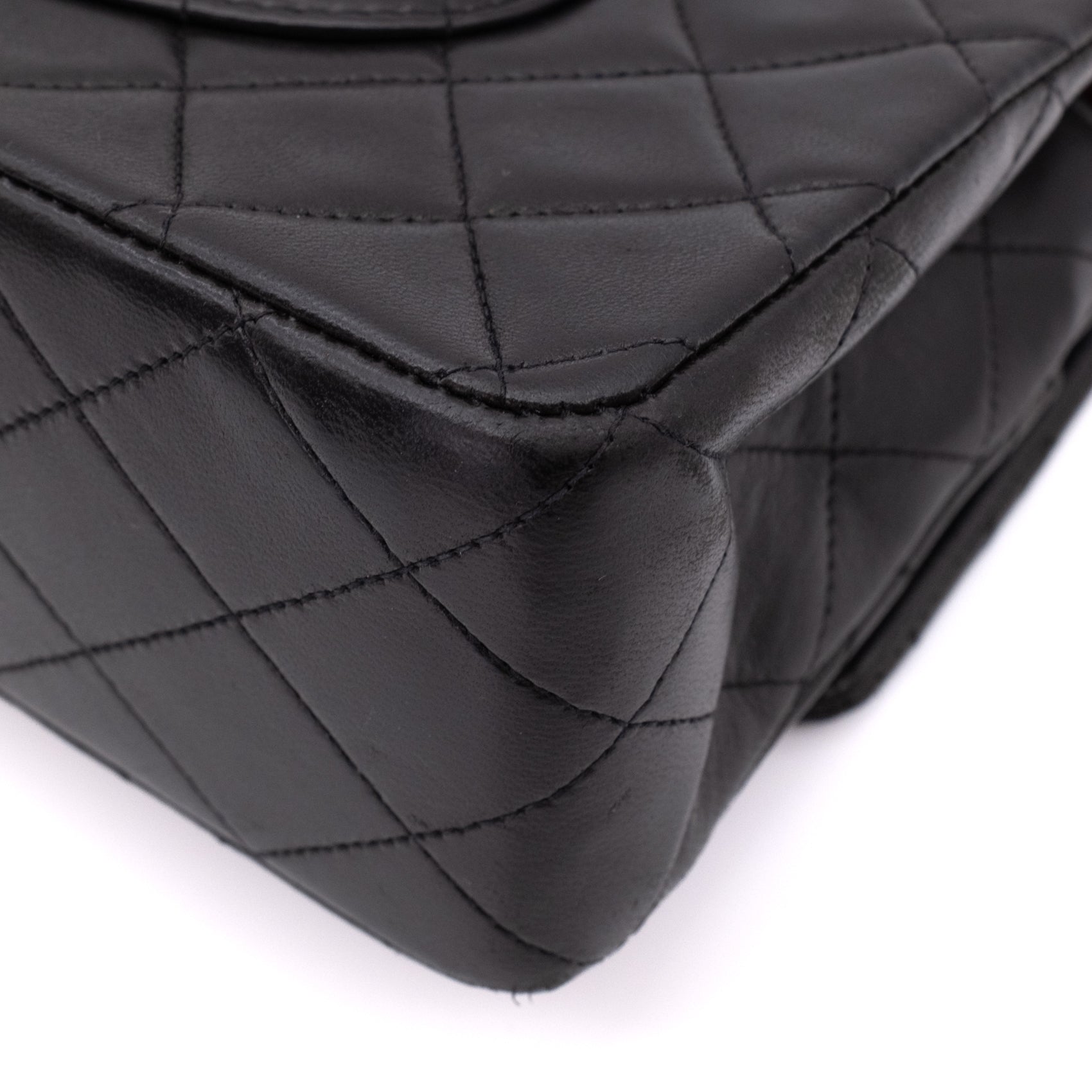 Chanel Classic Double Flap Bag Medium Lammleder Schwarz GHW 24k