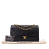Chanel Classic Double Flap Bag Medium Lammleder Schwarz GHW 24k