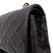 Chanel Classic Double Flap Bag Medium Lammleder Schwarz GHW 24k