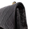 Chanel Classic Double Flap Bag Medium Lammleder Schwarz GHW 24k