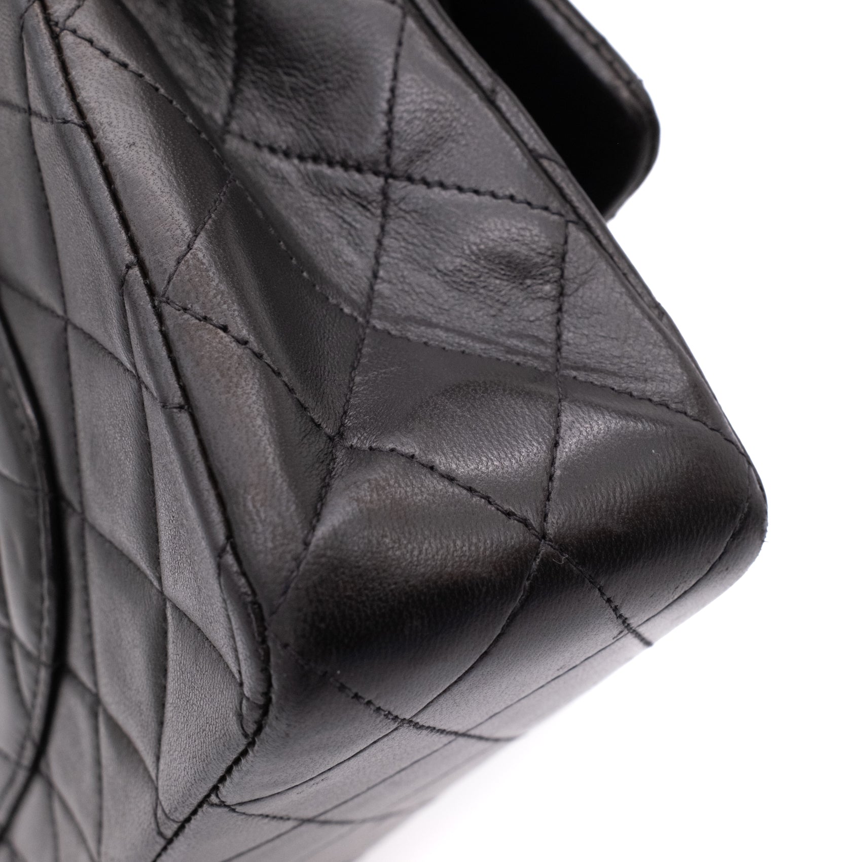 Chanel Classic Double Flap Bag Medium Lammleder Schwarz GHW 24k