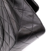 Chanel Classic Double Flap Bag Medium Lammleder Schwarz GHW 24k