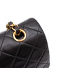Chanel Classic Double Flap Bag Medium Lammleder Schwarz GHW 24k