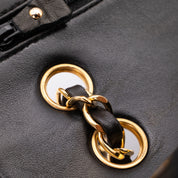 Chanel Classic Double Flap Bag Medium Lammleder Schwarz GHW 24k
