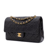 Chanel Classic Double Flap Bag Medium Lammleder Schwarz GHW 24k