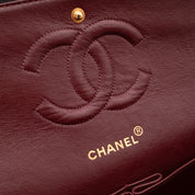 Chanel Classic Double Flap Bag Medium Lammleder Schwarz GHW 24k