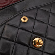 Chanel Classic Double Flap Bag Medium Lammleder Schwarz GHW 24k
