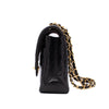Chanel Classic Double Flap Bag Medium Lammleder Schwarz GHW 24k