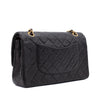 Chanel Classic Double Flap Bag Medium Lammleder Schwarz GHW 24k