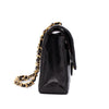 Chanel Classic Double Flap Bag Medium Lammleder Schwarz GHW 24k