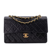 Chanel Classic Double Flap Bag Medium Lammleder Schwarz 24k GHW