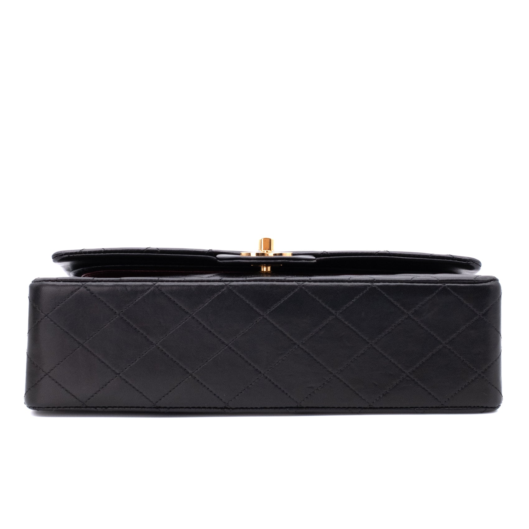 Chanel Classic Double Flap Bag Medium Lammleder Schwarz 24k GHW