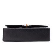 Chanel Classic Double Flap Bag Medium Lammleder Schwarz 24k GHW