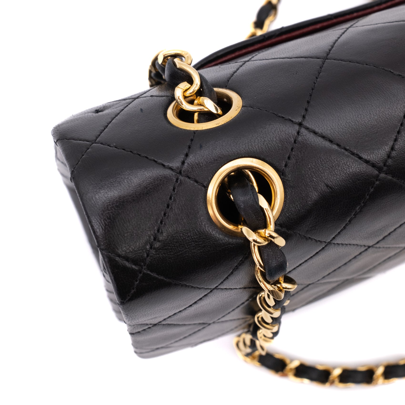 Chanel Classic Double Flap Bag Medium Lammleder Schwarz 24k GHW