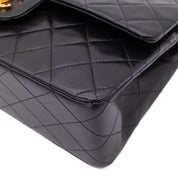 Chanel Classic Double Flap Bag Medium Lammleder Schwarz 24k GHW