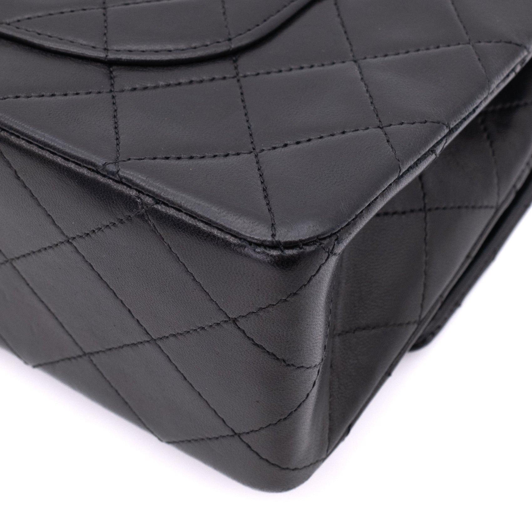 Chanel Classic Double Flap Bag Medium Lammleder Schwarz 24k GHW