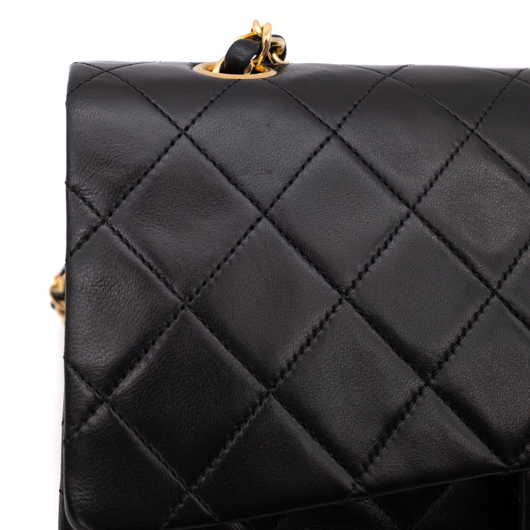 Chanel Classic Double Flap Bag Medium Lammleder Schwarz 24k GHW