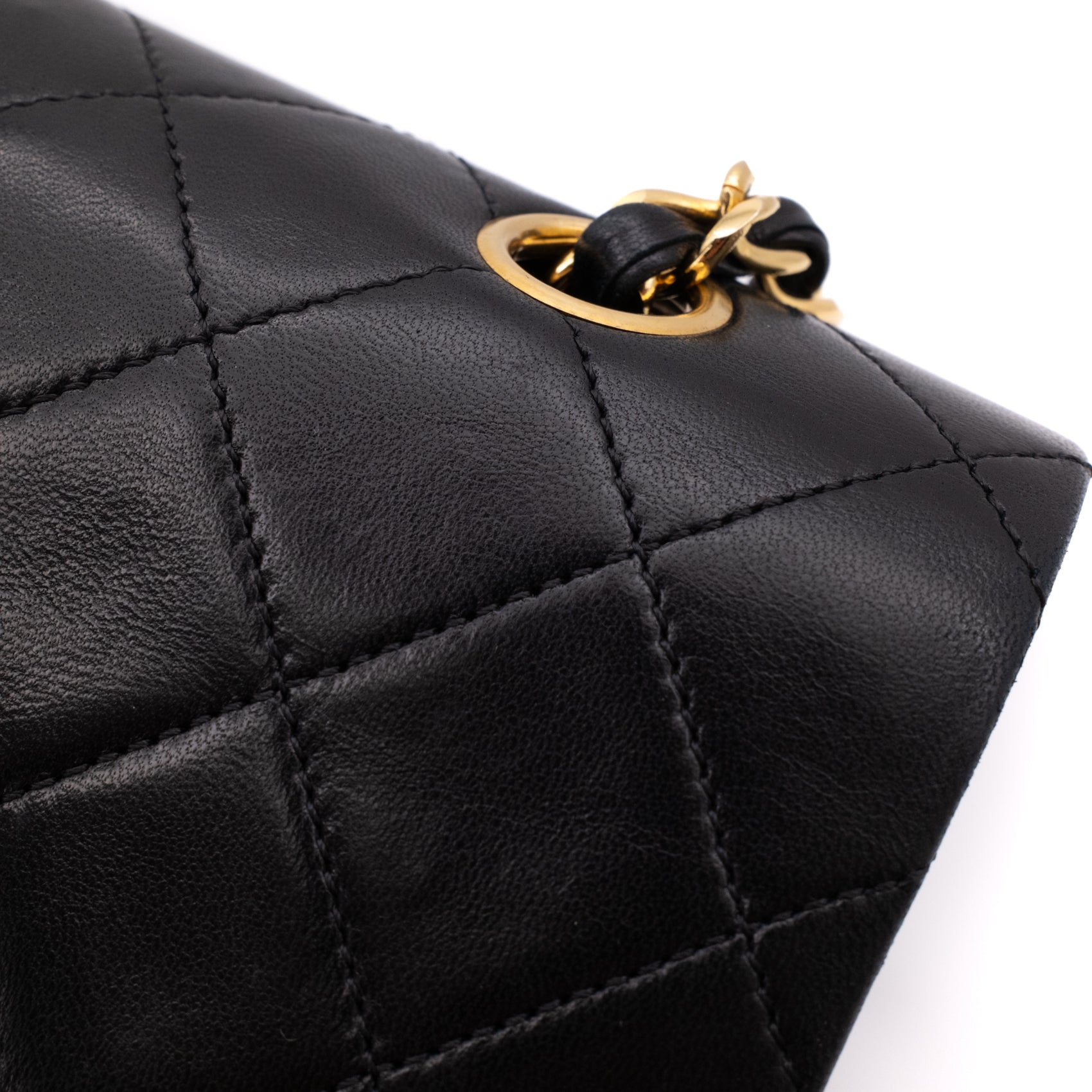 Chanel Classic Double Flap Bag Medium Lammleder Schwarz 24k GHW