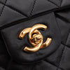 Chanel Classic Double Flap Bag Medium Lammleder Schwarz 24k GHW