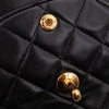 Chanel Classic Double Flap Bag Medium Lammleder Schwarz 24k GHW