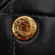 Chanel Classic Double Flap Bag Medium Lammleder Schwarz 24k GHW