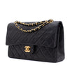 Chanel Classic Double Flap Bag Medium Lammleder Schwarz 24k GHW