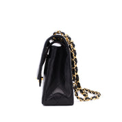 Chanel Classic Double Flap Bag Medium Lammleder Schwarz 24k GHW