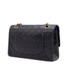 Chanel Classic Double Flap Bag Medium Lammleder Schwarz 24k GHW