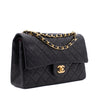 Chanel Classic Double Flap Bag Medium Lammleder Schwarz 24k GHW