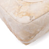 Chanel Double Flap Bag Medium Denim Beige Off-White Blumenmuster GHW Matt