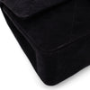 Chanel Classic Double Flap Bag Medium Velourleder Schwarz 24k GHW