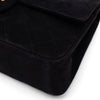 Chanel Classic Double Flap Bag Medium Velourleder Schwarz 24k GHW