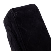 Chanel Classic Double Flap Bag Medium Velourleder Schwarz 24k GHW