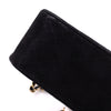 Chanel Classic Double Flap Bag Medium Velourleder Schwarz 24k GHW