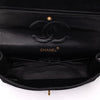 Chanel Classic Double Flap Bag Medium Velourleder Schwarz 24k GHW